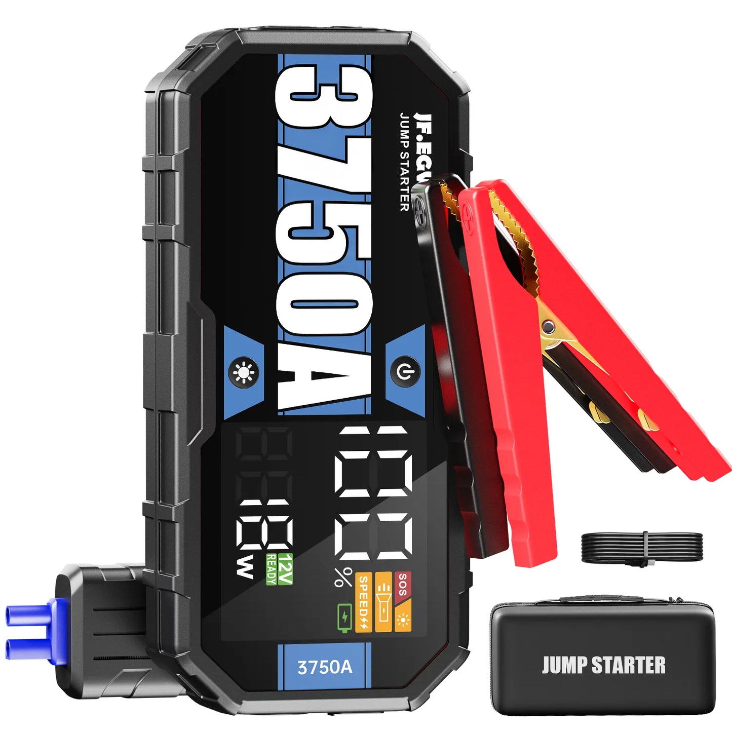 Heavy Duty Jump Starter, Powerbank, 6,000A